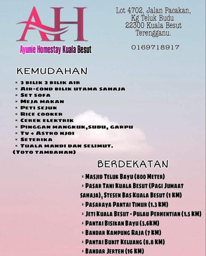Ayuni Homestay Kuala Besut Terengganu Buitenkant foto